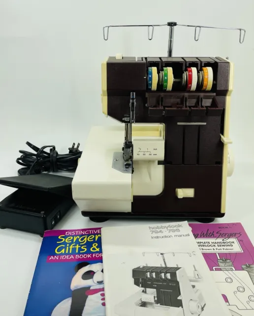 Vintage Pfaff Hobbylock Serger 796 Overlock Sewing Machine - TESTED & WORKS (SH)