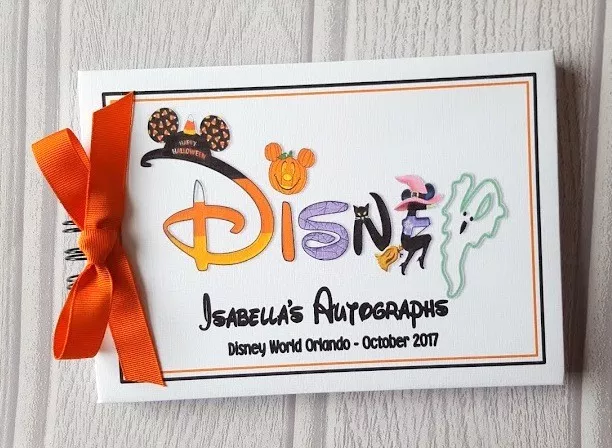 Personalised Disney * Halloween * Autograph Book * Scrapbook Memory Album