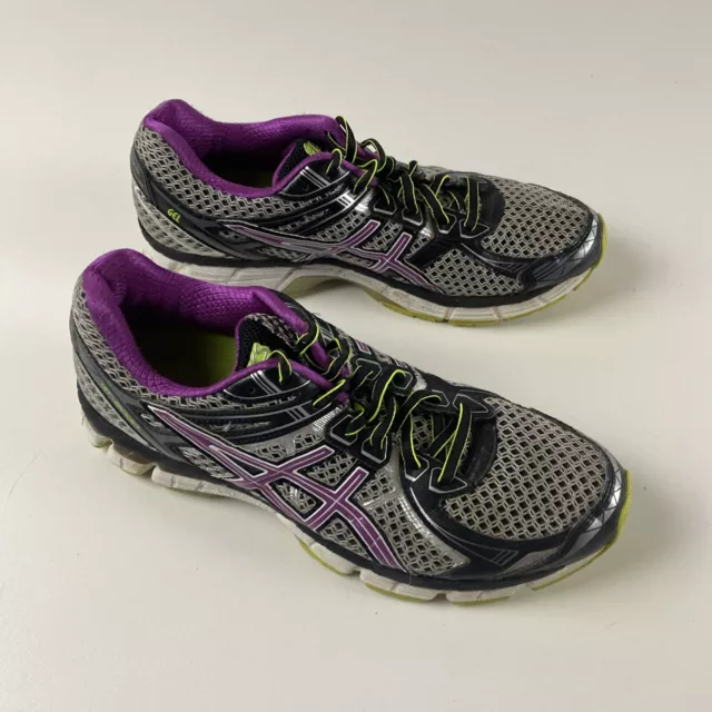 Asics Womens GT-2000 Running Shoes Sz 9.5 D  Purple/Black/Silver T3P9N