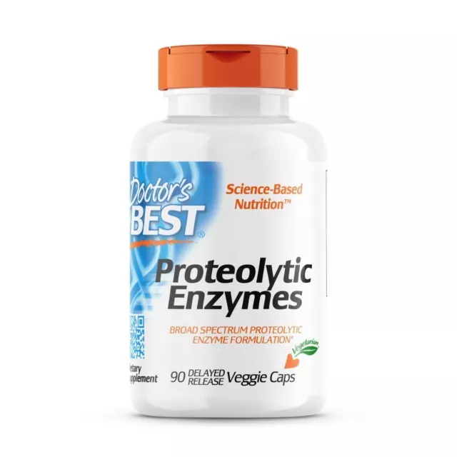 Doctor's Best Proteolytic Enzyme 90 verzögerte Freisetzung pflanzliche Kapseln