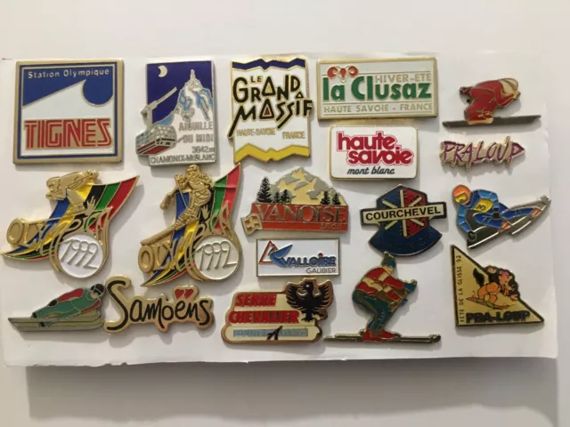 Lot Collection 17 Pins Montagne Stations Ski