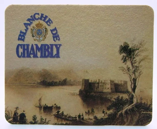 Unibroue Brewery Blanche De Chambly Beer Coaster-Quebec Canada-RT09