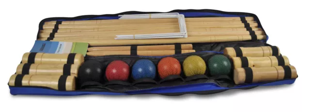 Croquet Pro Set 6 Player Wooden Croquet Set Garden Games Family Game Family