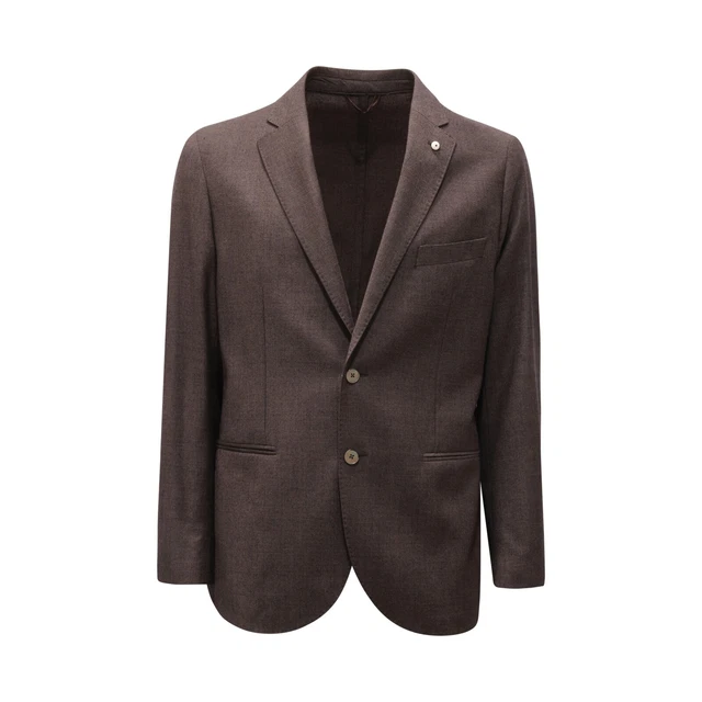 Costume Homme LARDINI En Laine 100% - Taille L, Drop 7, Régulier - Neuf Avec étiquettes