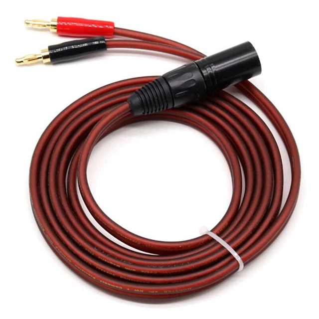 Une paire - 3 mètres - Câble XLR à double banane pour enceinte Active Une paire - 3 mètres - Câble XLR à double banane pour enceinte Active