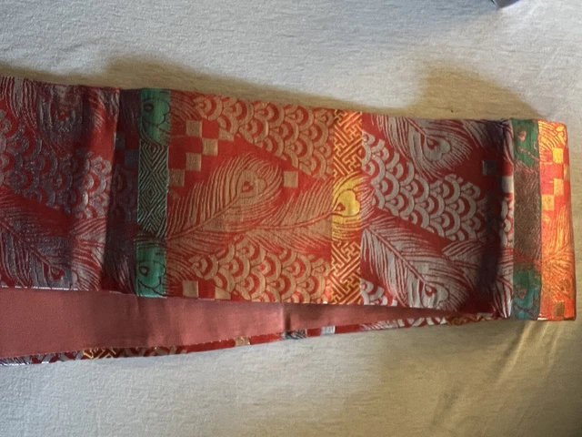 Gorgeous Ceremonial Silk large girls /small womans kimono, obi, sash Tsukuri 9