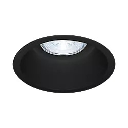 Support de spot Tetra S1 rond noir MR16 GU10/GU5.3