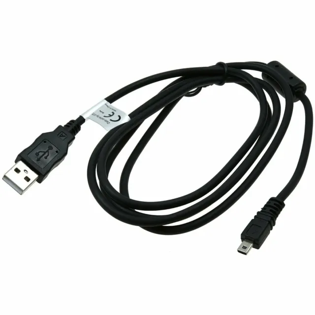 USB-Datenkabel für Panasonic Lumix DMC-FX80    Schwarz