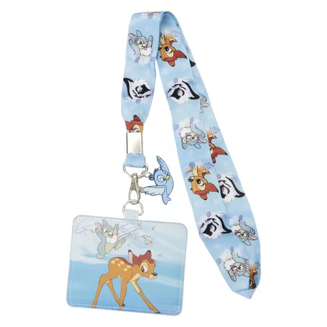 Loungefly Disney Bambi Thumper Snow Day Lanyard with Cardholder ID Badge