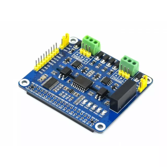 2-CH Isolated RS485 Expansion HAT for all Raspberry Pi SC16IS752+SP3485 Solution