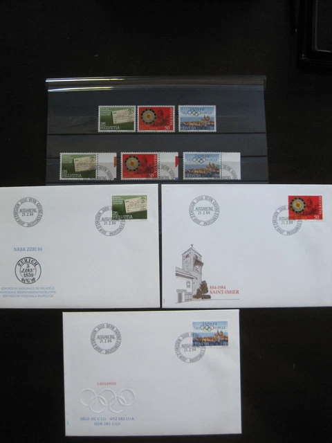 Schweiz MiNr. 1267-1269  postfrisch** + gestempelt + FDC (GB 1640 )