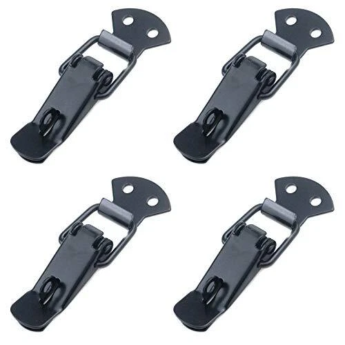 Case Buckle Latch Latch Chest Trunk Catch Toolbox Hasp Clamp Black Lock Set