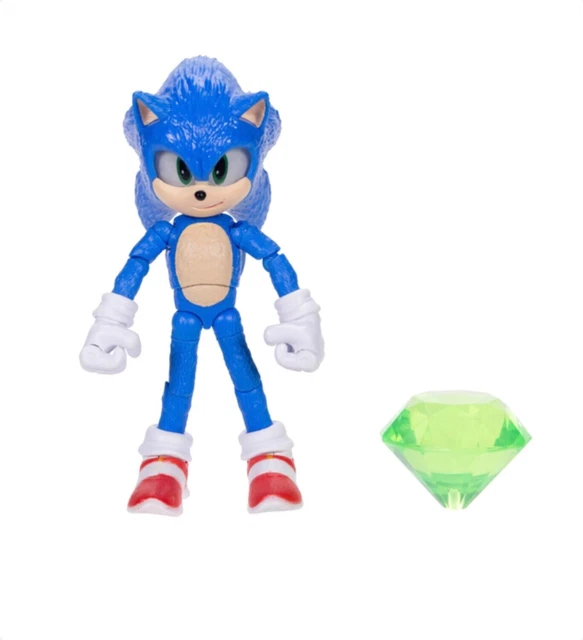 SONIC THE HEDGEHOG 3 SONIC WITH MASTER EMERALD 13cm Figure BRAND NEW £ ...