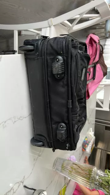 Tumi 2202D3 Black Ballistic Nylon 17” Rolling 2-Wheeled Laptop Briefcase Luggage 5
