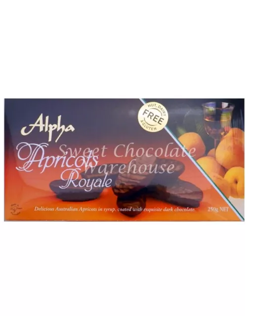 Alpha Apricots Royals 250g - Nut and Dairy Free | Made in Australia