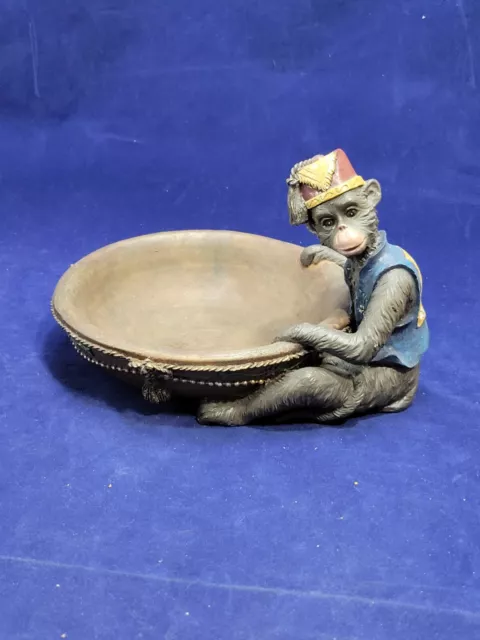 Vintage Monkey Candy/Coin Dish ~ Resin