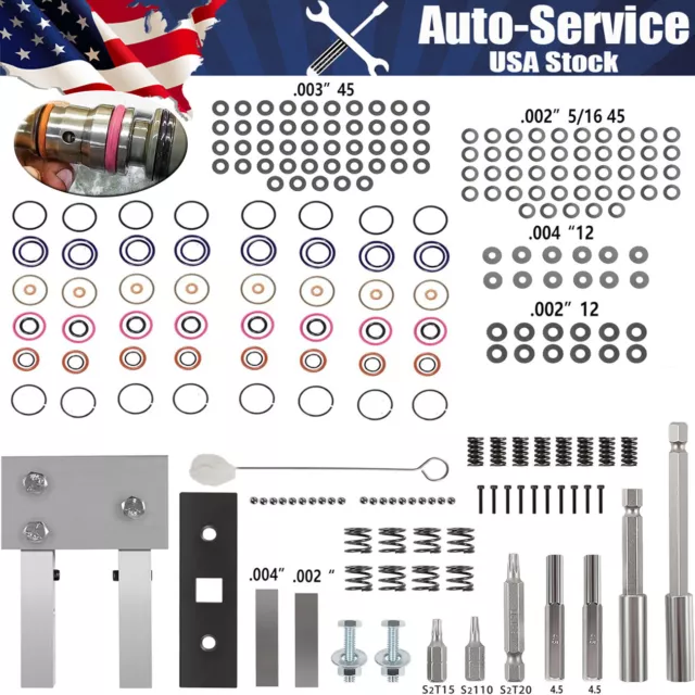 For 7.3L Powerstroke Injector Deluxe Rebuild KIT w/ vice clamp and tools springs