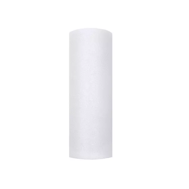 Tulle Pailleté Blanc 15Cmx9M