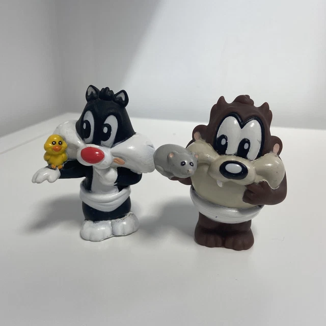 VINTAGE BABY LOONEY Tunes taz Tasmanian devil Sylvester cat warner bros
