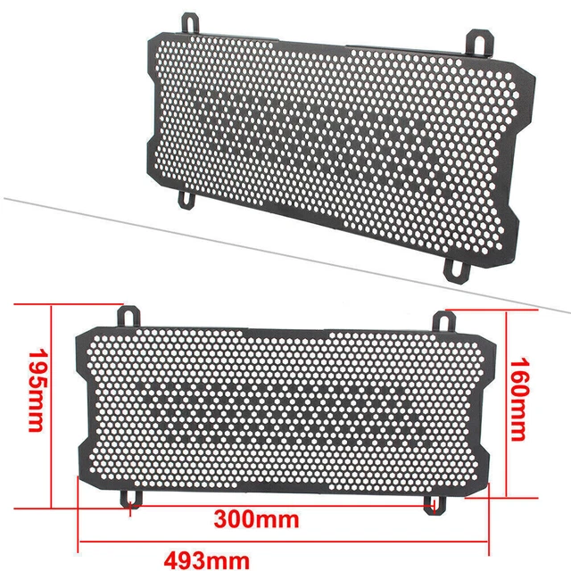 Front Radiator Cooler Mesh Grill Cover Guard Black For Kawasaki Z650 2017-2018