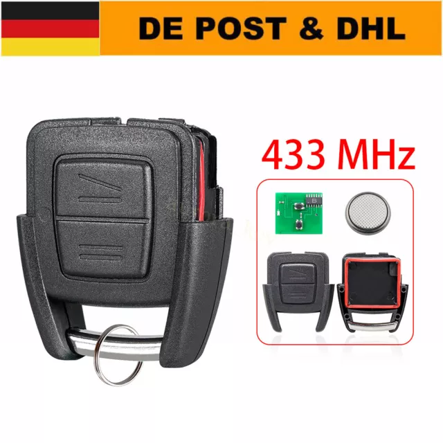 ERSATZ 2TASTEN AUTO Funk Schlüssel Fernbedienung für Opel Astra G 433MHz  Platine EUR 16,99 - PicClick FR