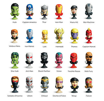 CARREFOUR Gommosi Originali dal 2014-2020 MEGAPOPZ AVENGERS Stikeez Lidl 