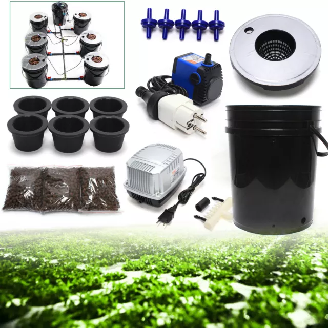 Hydrokultur Hydroponic Anzucht-System Bucket Versatile DWC Grow System Kit