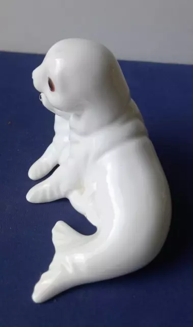 Royal Osborne White Bone China Seal & Pup Figurine TMR5598 3