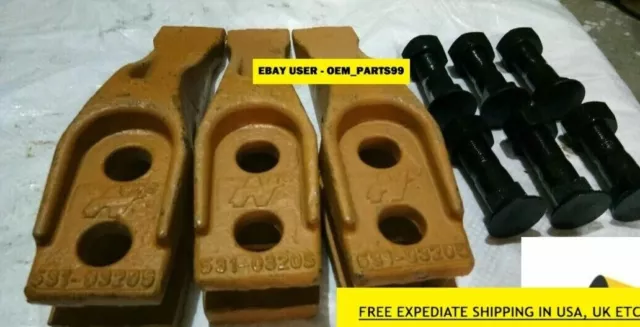 Jcb Tooth Point 3 Nos With Nut/Bolt Part No. 531/03205