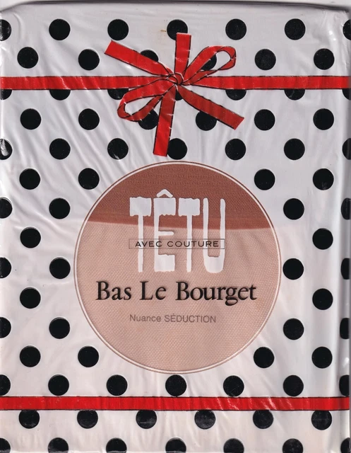 Bas Fins Le Bourget-TETU 20 Deniers - Pour Porte-jarretelles, Taille 4, Nylon, Rétro, Neuf
