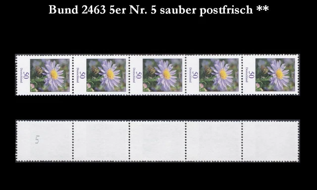 Bund BRD 2005 Mi 2463 Rollenmarken Blumen 50 Cent Aster sauber postfrisch **