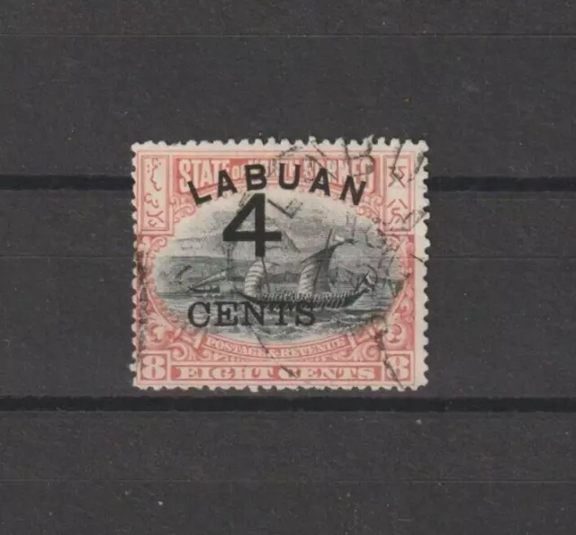 NORTH BORNEO/LABUAN 1899 SG 106 USED Cat £19