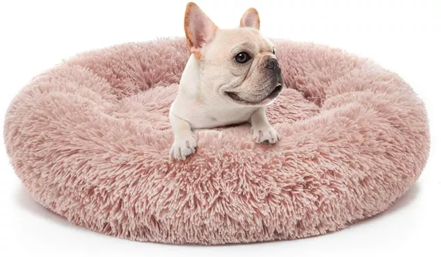 MIXJOY Orthopedic Dog Bed Comfortable Donut Cuddler Round Dog Bed Ultra Soft Was
