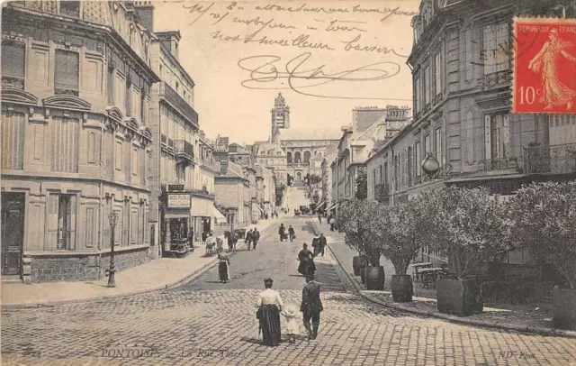 Cpa 95 Pontoise La Rue Thiers