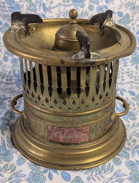 ANCIEN RECHAUD A ALCOOL EN VERRE Gravé PARIS JT 76 EUR 14,00 - FR