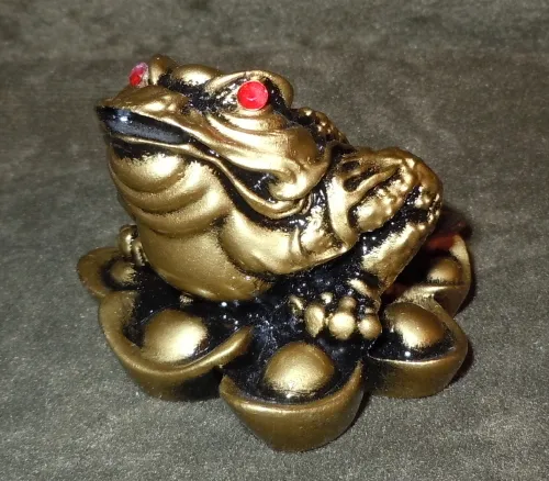 CHAN CHU Money Frog NEW Animal Totem FENG SHUI Attract Luck Wealth Coin Business