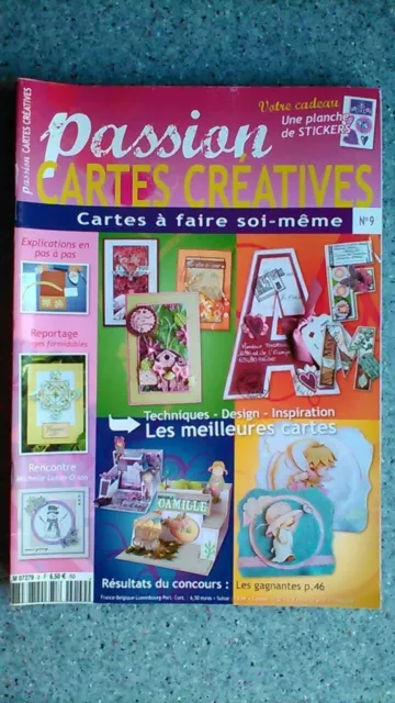 Magazine Passion Cartes Créatives N°9 Cartes À Caire Soi Même