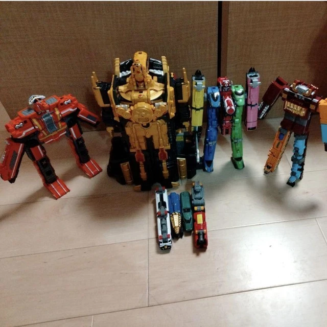 Power Rangers Toqer POWER RANGERS RESSHA Sentai ToQger DX Hyper Ressha Teioh Megazord 4set ...