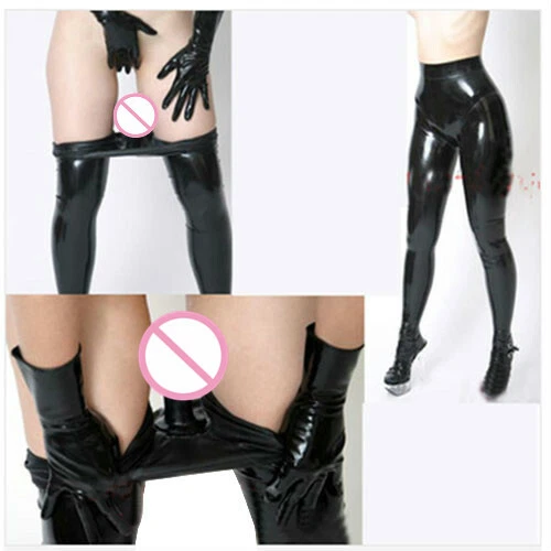 Tuta intera gomma lattice pantaloni pantaloni black tuta CatSuit