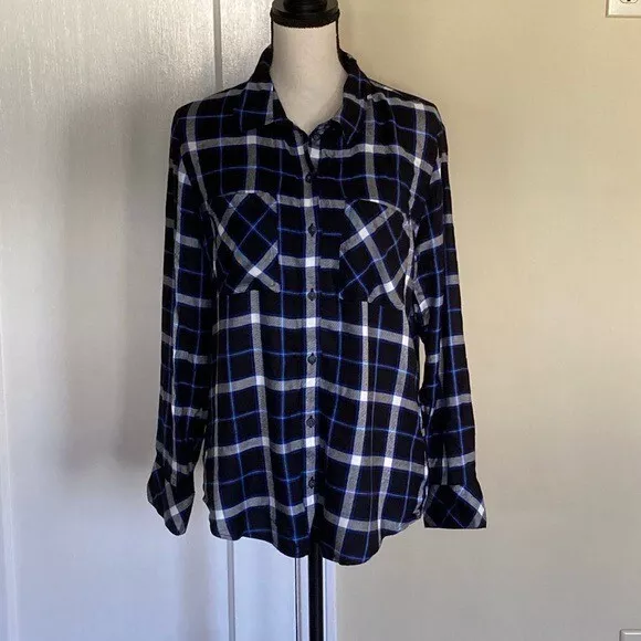 Sanctuary Plaid Boyfriend Shirt