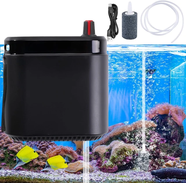 Mini pompe à oxygène USB, pompe à air silencieuse pour aquarium, pompe