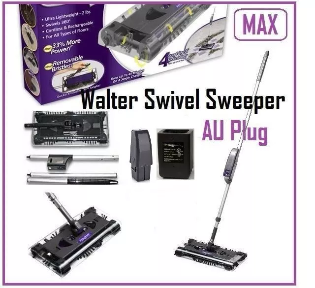 New Walter Swivel Sweeper MAX Cordless Floor Cleaner Sweeper*