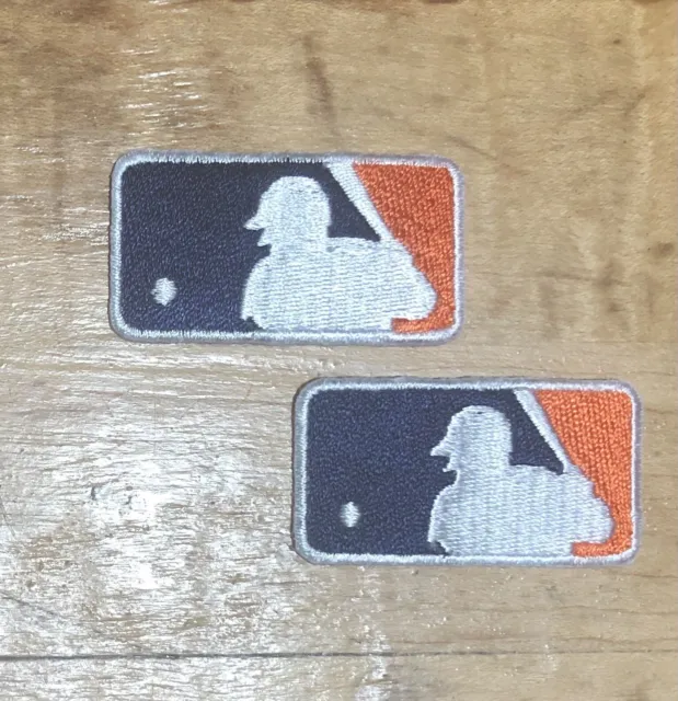 Lot of Two (2) Detroit Tigers Baseball Iron On Logo Jersey Patch 1.75 X 1”