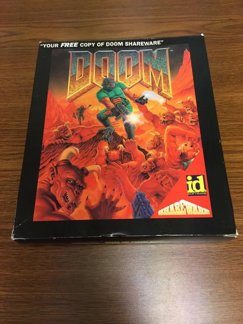DOOM SHAREWARE PC Big Box Floppy Disk $650.00 - PicClick CA