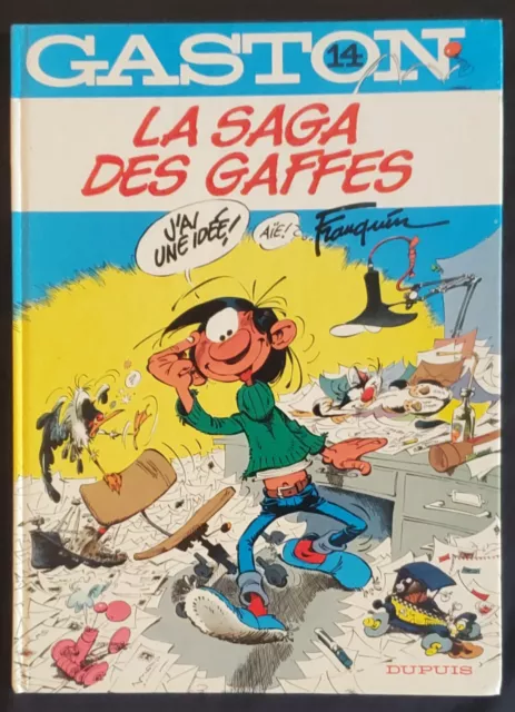 Gaston Lagaffe T14 La Saga des Gaffes 1985 Franquin Dupuis Comme neuf