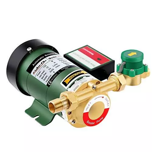 120W Water Pressure Booster Pump 115VAC,396 GPH,21.7 PSI Household Automatic ...