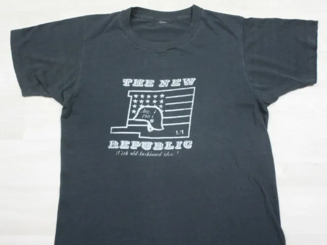 Vintage T Shirt The New Republic August 4th 1983 With Old Fashioned Ideas USA