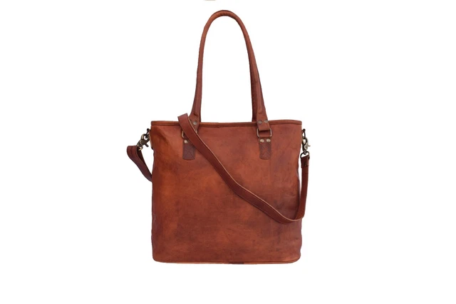 Bolso Asas Cuero Mujer Bolso de Mano Trabajo Carry All Bolsa Cruzada Al Hombro