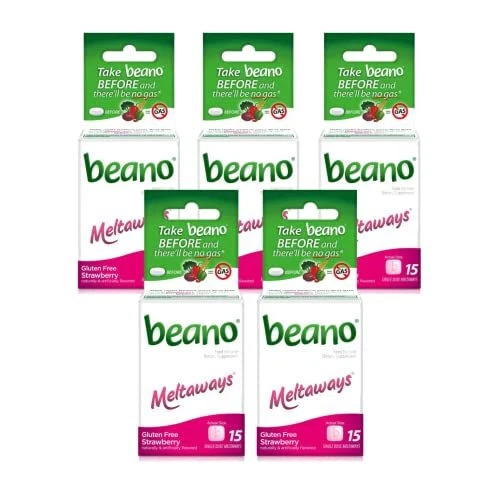 Gas Prevention Strawberry Flavored Meltaways 15 Tablets (Pack of 5)