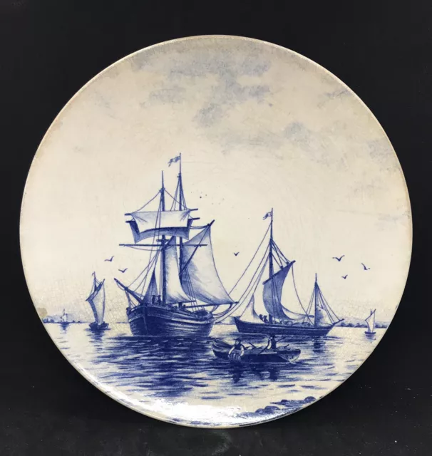 Vintage Villeroy & Boch Wallerfangen Sailboat Plate - 1532 - 26cm